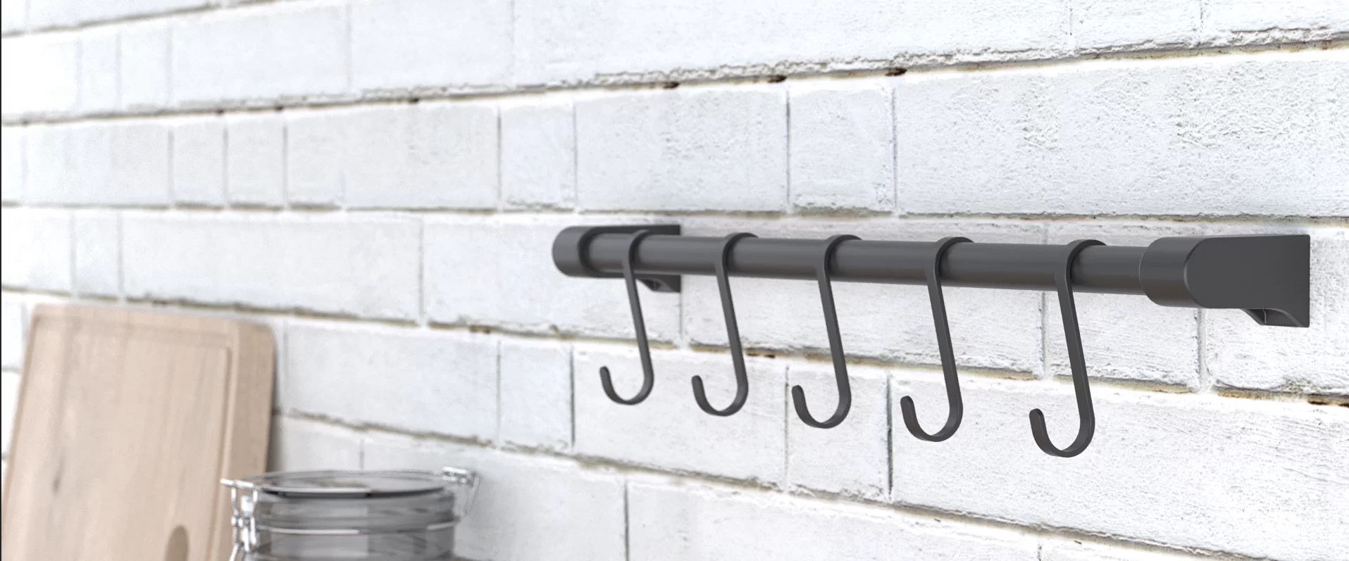 Stylish and Handy Space Saver Kitchen Rail Products