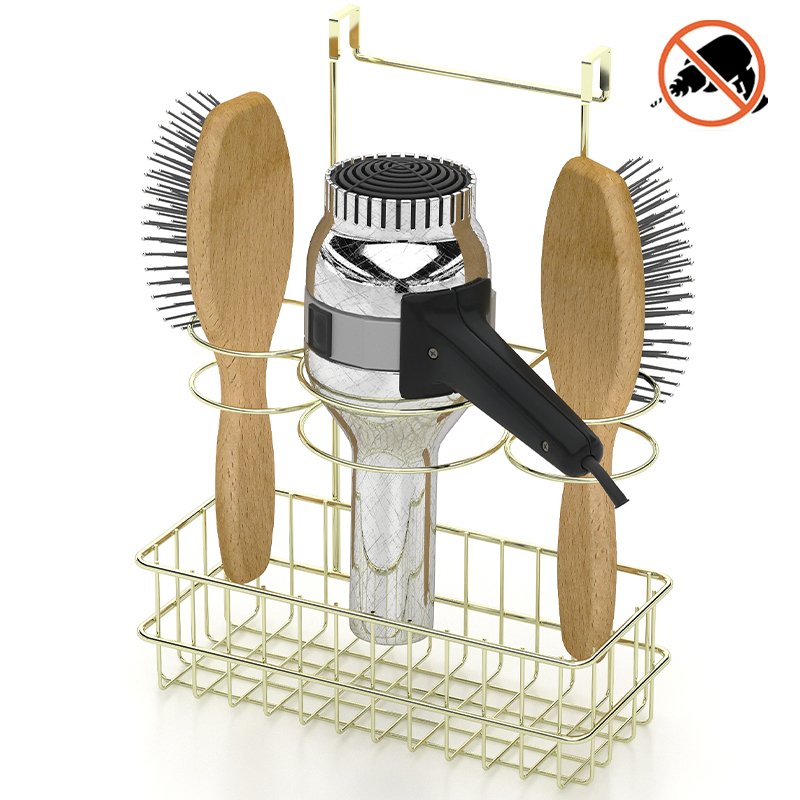 SF263G Space Saver Hair Dryer Hair Brush Holder - Tekno-tel