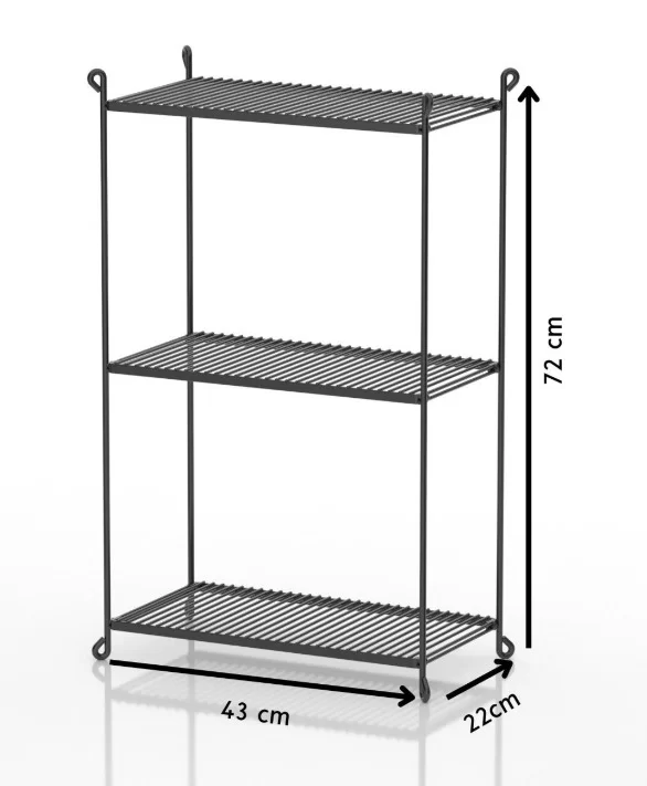 MG015 Decorative 3 Tier Foldable SHELF - Tekno-tel