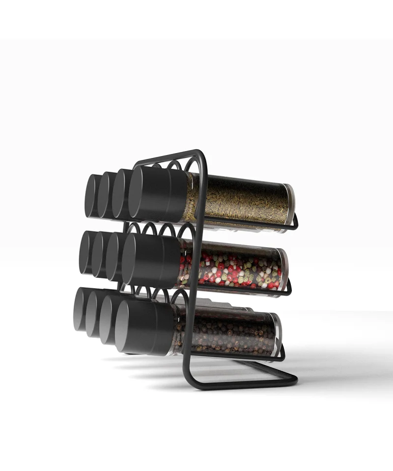 MG027 PISA Wall Spice Rack 12 Jar