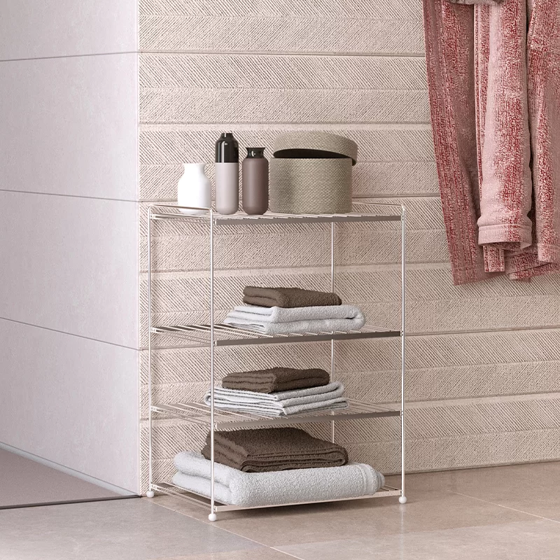 EG206 Foldable Shoe Boot Trainer Towel Rack Storage Shelf Organiser Stand 4 Tier