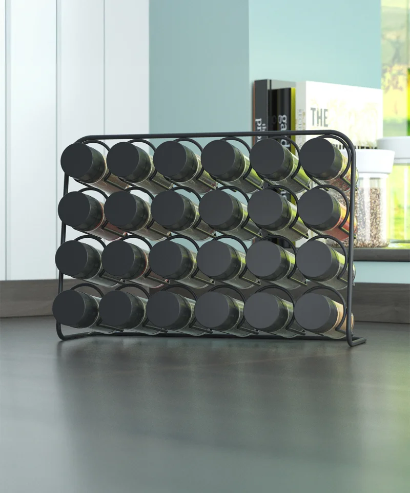 MG029 PISA Wall Spice Rack 24 Jar