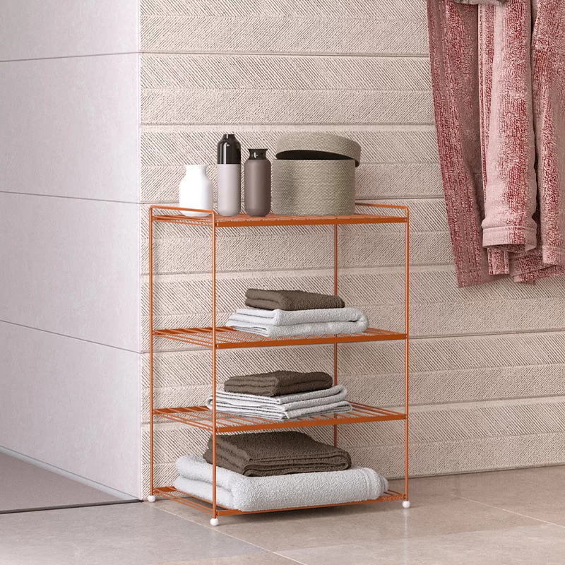 EG206C Foldable Shoe Boot Trainer Towel Rack Storage Shelf Organiser Stand 4 Tier