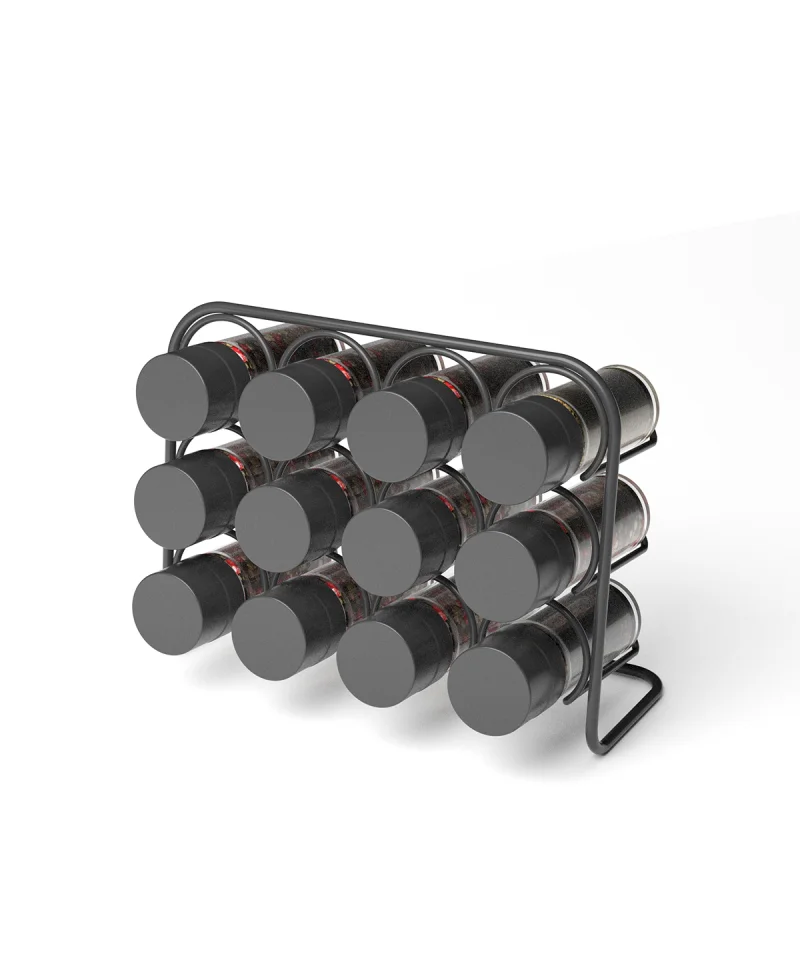 MG027 PISA Wall Spice Rack 12 Jar