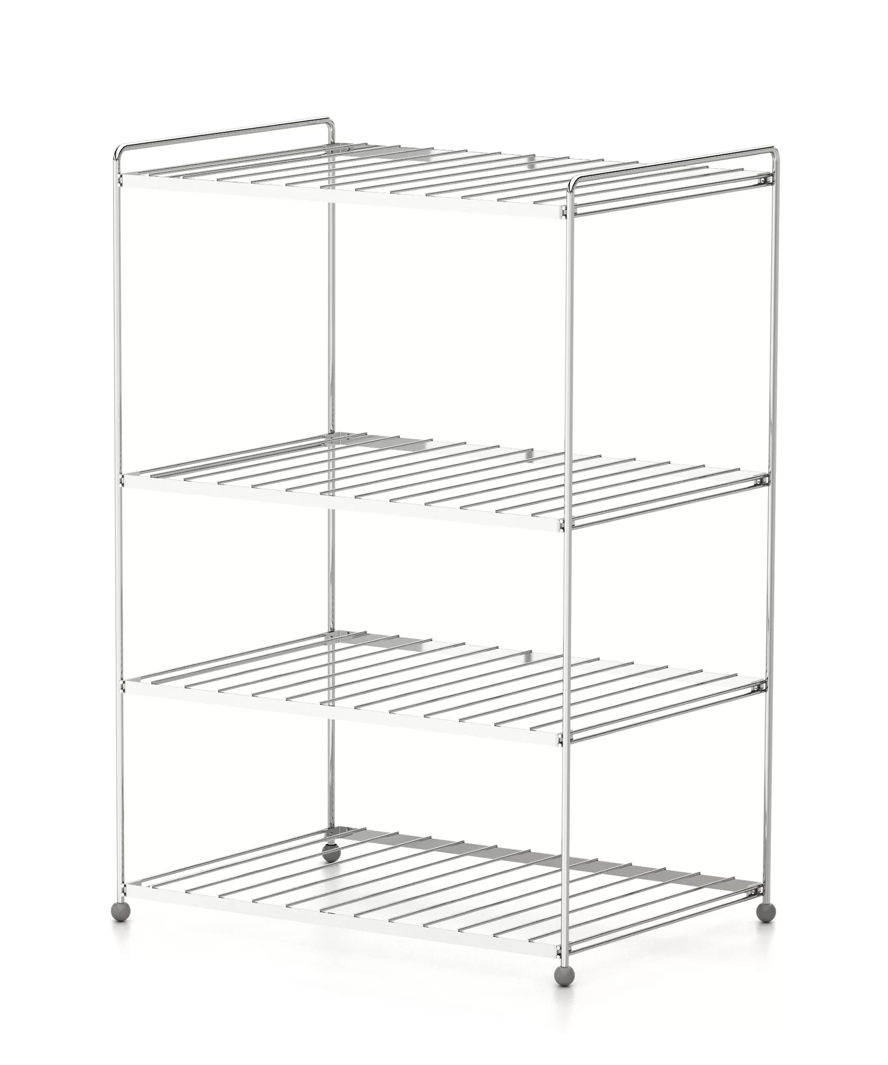 EG206 Foldable Shoe Boot Trainer Towel Rack Storage Shelf Organiser Stand 4 Tier