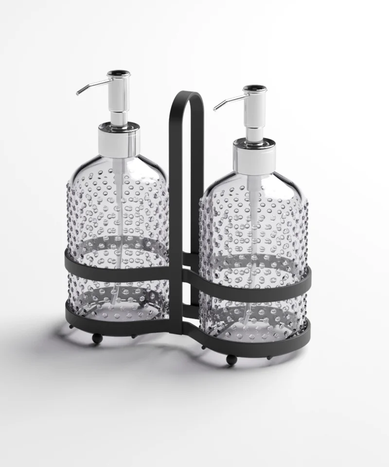 EG405 2 Soap Dispensers with Stand