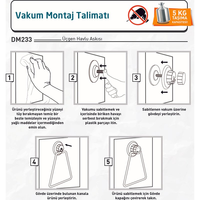 DM234 Towel Holder with Suction Cup