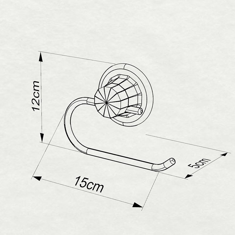 DM239 Roll Toilet Paper Holder with Suction Cup