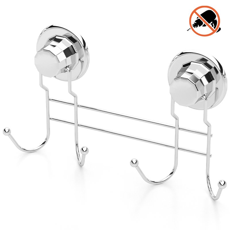 DM252 Rack with 4 Hooks with Suction Cup