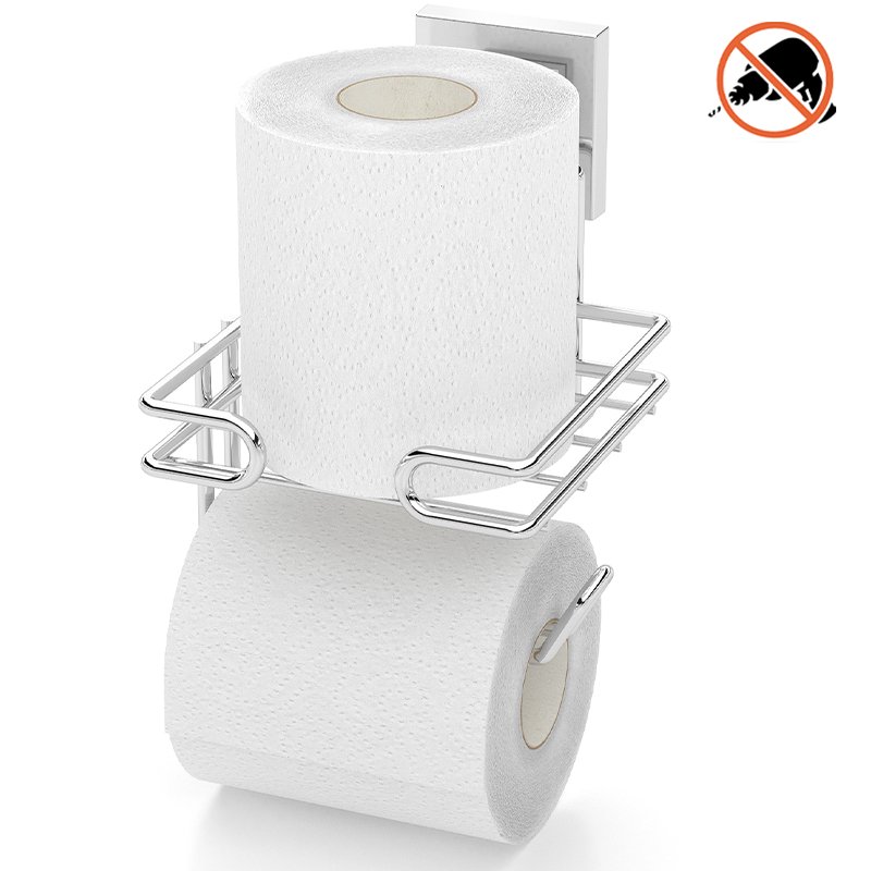 EF275 easyFIX Roll Toilet Paper Holder with Rezerv, Self-adhesive