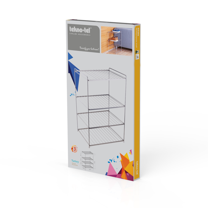 EG206 Foldable Shoe Boot Trainer Towel Rack Storage Shelf Organiser Stand 4 Tier