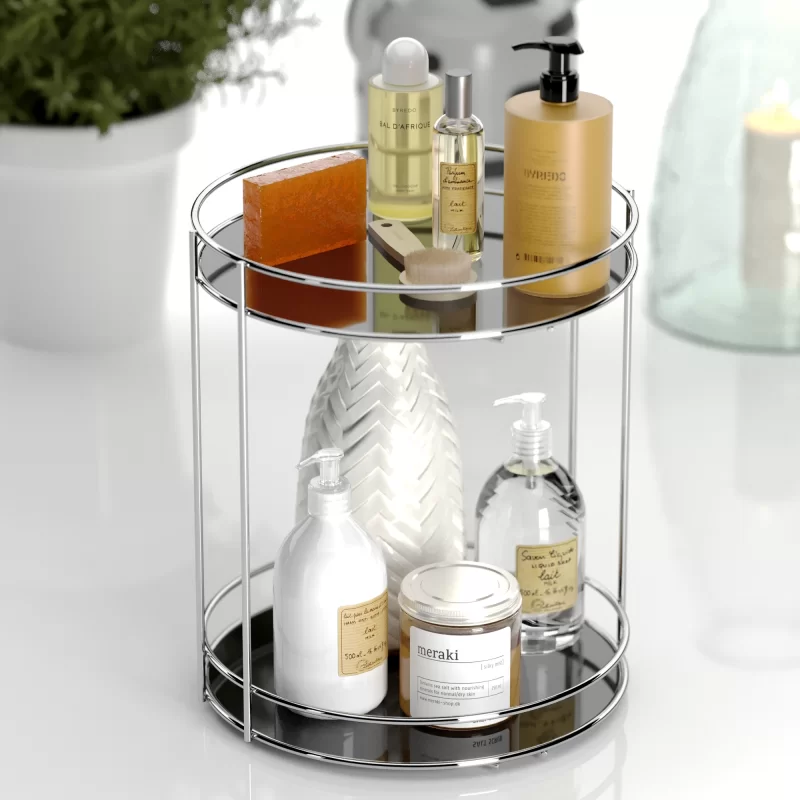EG213 2 Tier Multi-Purpose Bathroom Cosmetic Jewelry Organizer - Tekno-tel