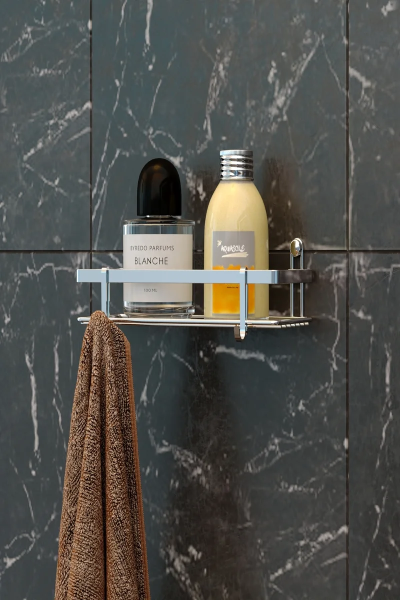 ES081 Single-Tier Bathroom Shelf 