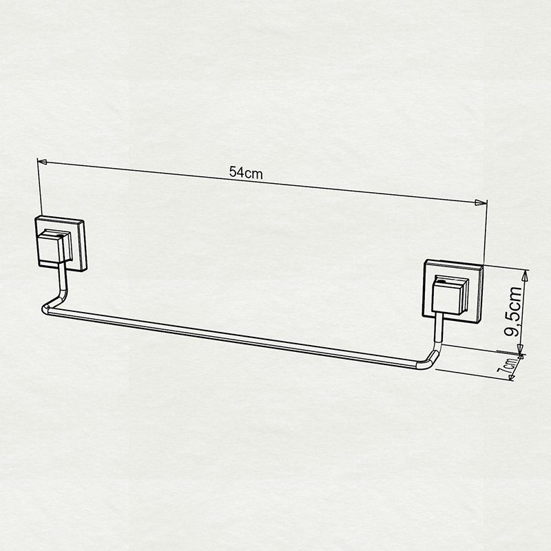 EF260 easyFIX Towel Rack, Self-adhesive