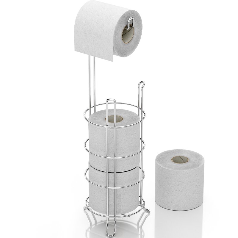 MG093 Toilet Paper Holder Stand and Reserve