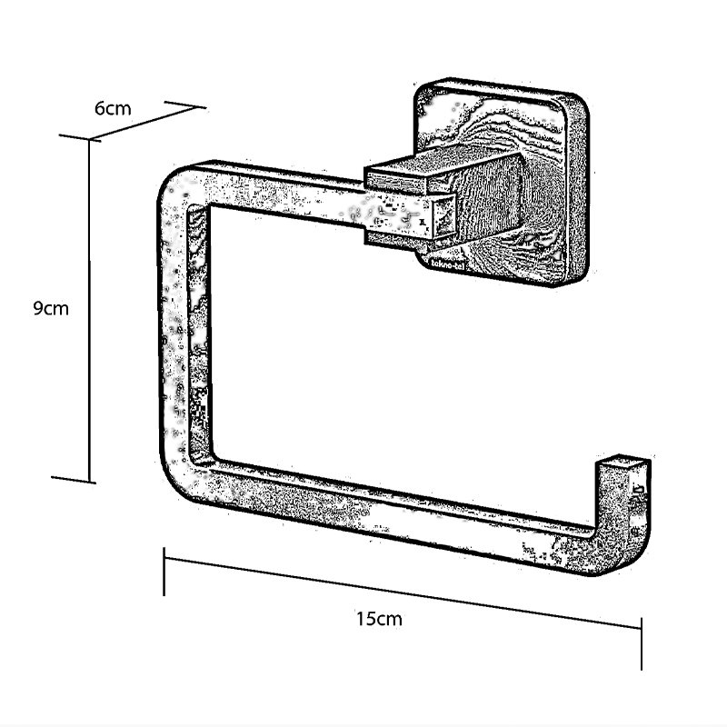 MG394B Aluminum Toilet Roll Paper Holder - Matte Black