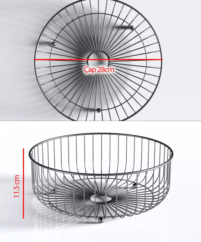 MG528 Metal Fruit Basket