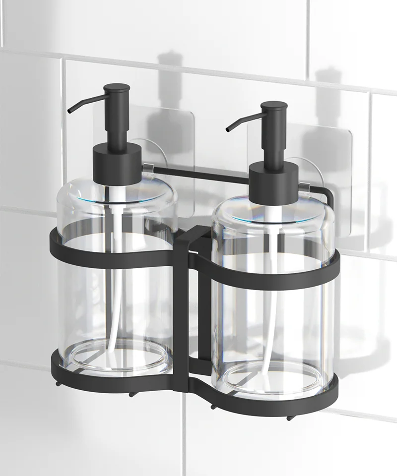 ST405 2 Soap Dispensers with NO DRILL Stand