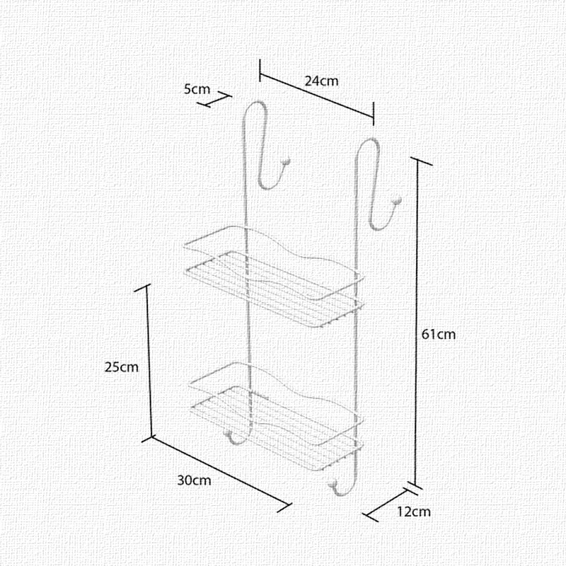 BK062 Cabinet Hanger 2 Tiers Chrome