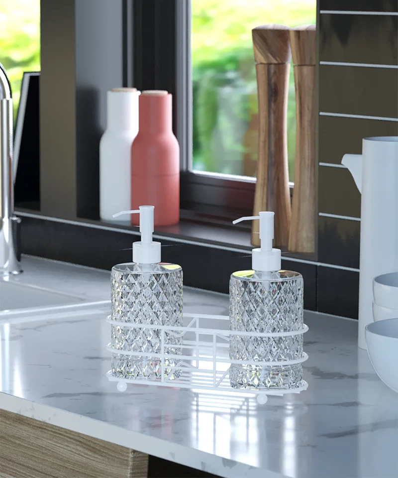 EG401 2 Soap Dispensers with Stand