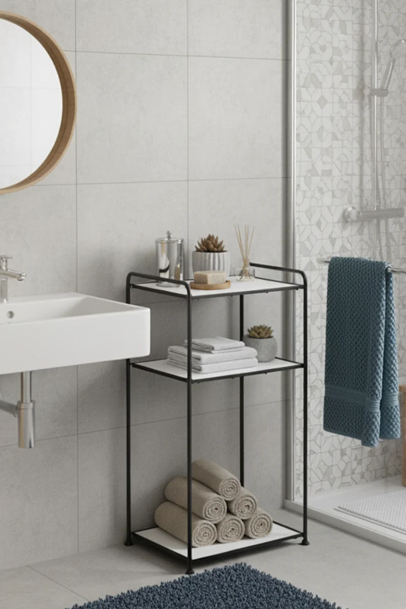 MG101 3 Tier Foldable Wood Shelf