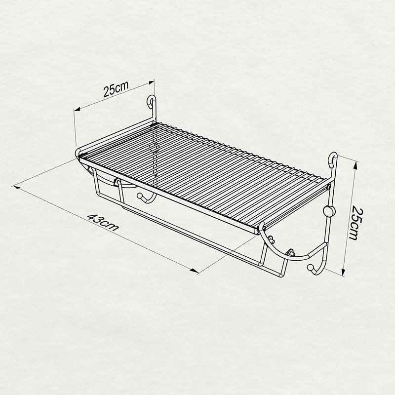 MG503B Multipurpose One Tier Shelf