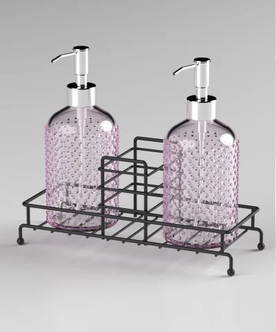 EG402 2 Soap Dispensers with Stand