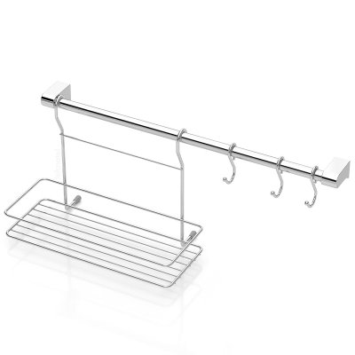 MG055 Kitchen Rail Set, 60 Cm Tube with 3 Hooks