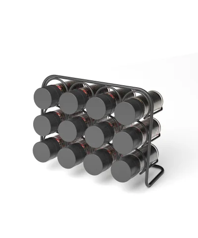MG027 PISA Wall Spice Rack 12 Jar