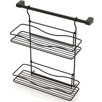 MG042B Foldable Spice Rack 2 Tiers with 40 cm Rail