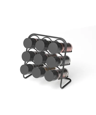MG025 PISA Wall Spice Rack 9 Jar