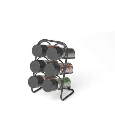 MG028 PISA Wall Spice Rack 6 Jar