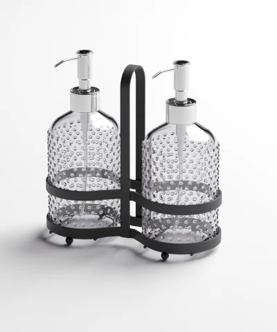 EG405 2 Soap Dispensers with Stand