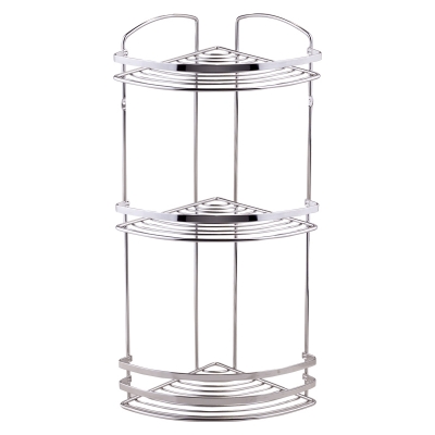 BK083SS Bath Corner Shelf ThreeTiers - INOX