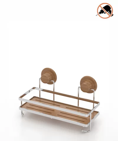 DM080 Wood Design ABS Shelf with Suction Cup