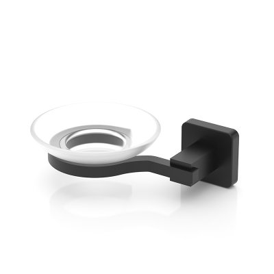 MG366B Aluminum Soap Holder - Matte Black