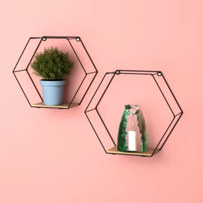 MG511 Hexagon Decorative Shelf with MDF