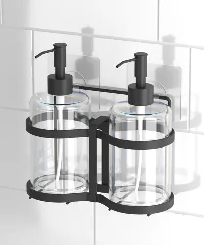 ST405 2 Soap Dispensers with NO DRILL Stand