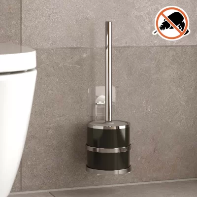 ST096 Toilet Bowl Brush Holder Set, Self Adhesive No Drilling