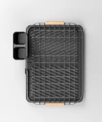 KB088 Dish Drainer with Wood Handles & Drainage