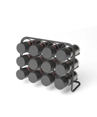 MG027 PISA Wall Spice Rack 12 Jar