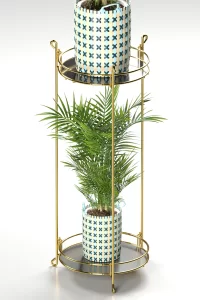 EG215 Decorative Garden Balcony Flowerpot Stand FOLDABLE