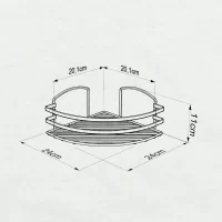 LM007 Bath Corner Shelf