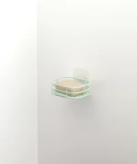 ST120 Soap Holder with Plastic Base, Self Adhesive Sticker