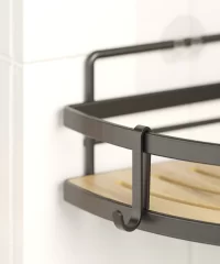 ST173 Corner Caddy with Hook & Self Adhesive