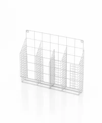 YM2232 4 Compartment Wall Mount Kitchen Storage Wrap Rack Organizer