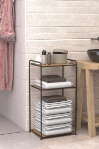 MG101 3 Tier Foldable Wood Shelf