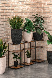 MG101 3 Tier Foldable Wood Shelf