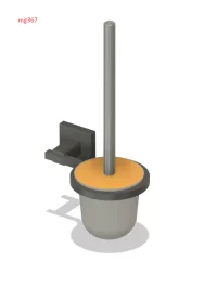 MG367 Aluminum Toilet Brush Set
